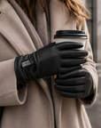 Podgrzewane Skórzane Rękawiczki Damskie – Dual Heating