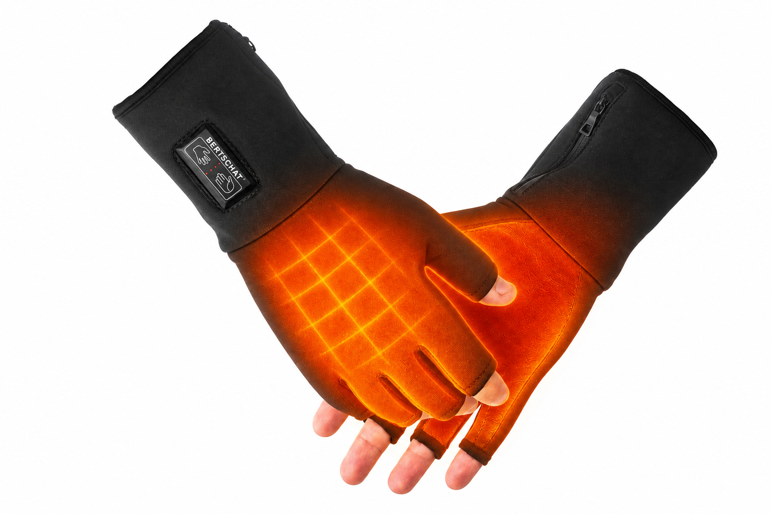 Podgrzewane Rękawiczki Bez Palców – Dual Heating